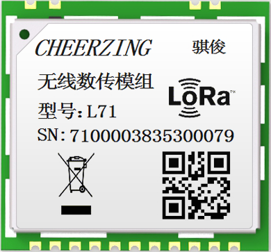 L71 小尺寸/LCC封裝/支持多種調制方式 LoRa無線通信模組